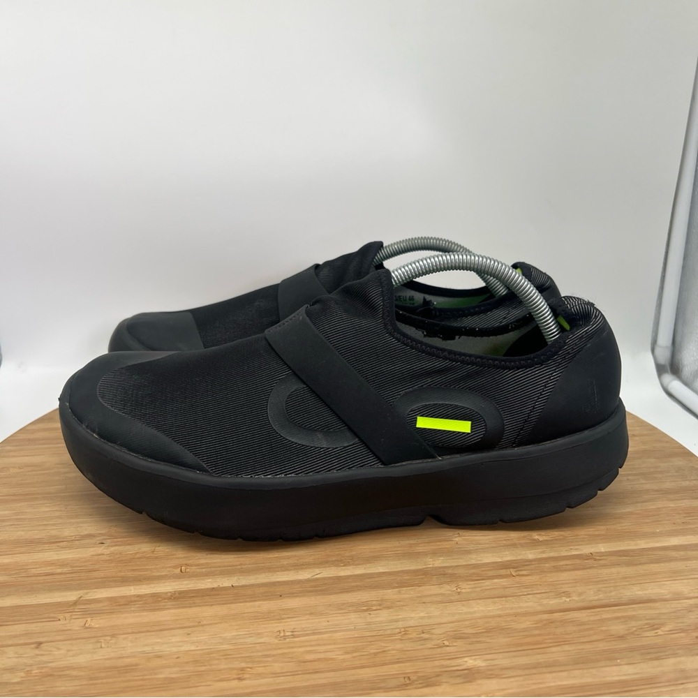 Oofos OOmg Shoes Mens 13 Black Recovery Slip On Comfort Athletic Foam